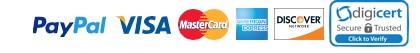 Paypal, Visa, MasterCard, American Express, Discover cards accepted by theBASSguys