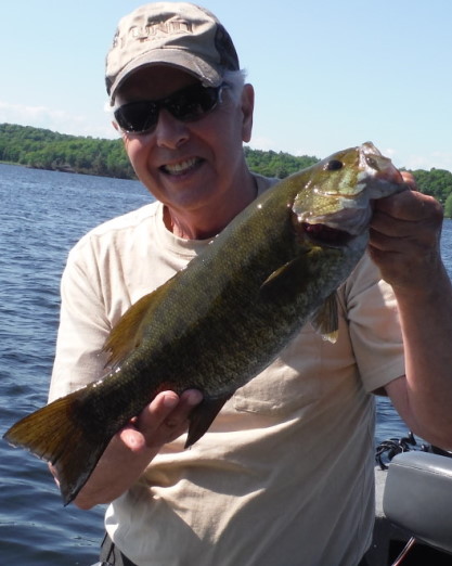 smallmouth bass on soft plastic worms